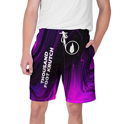 Шорты на шнурке мужские Thousand Foot Krutch violet plasma, цвет: 3D-принт