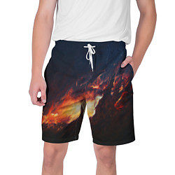 Шорты на шнурке мужские Взрыв галактики, цвет: 3D-принт