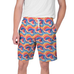 Мужские шорты Абстрактные волны яркие цвета
