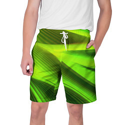 Шорты на шнурке мужские Светлый зеленый абстрактный фон, цвет: 3D-принт