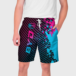 Мужские шорты BYD - neon gradient: по-вертикали