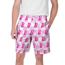 Мужские шорты Розовая шашка и Барби