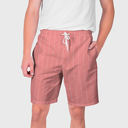 Мужские шорты Благородный розовый полосатый