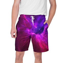 Шорты на шнурке мужские Бескрайнее космическое пространство - галактика, цвет: 3D-принт
