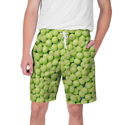 Шорты на шнурке мужские Узор из теннисных мячей, цвет: 3D-принт