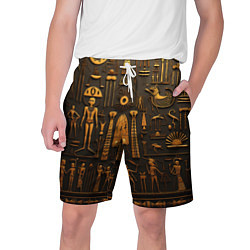 Мужские шорты Арт в стиле египетских письмен