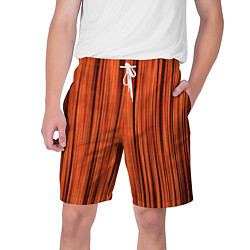 Мужские шорты Абстрактные полосы красно-оранжевый