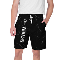 Мужские шорты Skyrim glitch на темном фоне по-вертикали