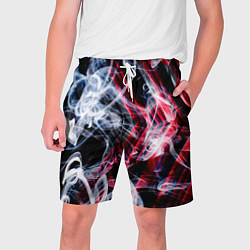 Шорты на шнурке мужские Дым и стрелки, цвет: 3D-принт