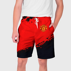 Шорты на шнурке мужские Manchester United colors sport, цвет: 3D-принт