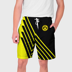 Шорты на шнурке мужские Borussia sport line uniform, цвет: 3D-принт