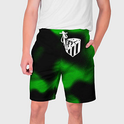 Шорты на шнурке мужские Atletico Madrid sport halftone, цвет: 3D-принт