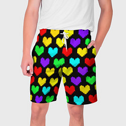 Шорты на шнурке мужские Undertale heart pattern, цвет: 3D-принт