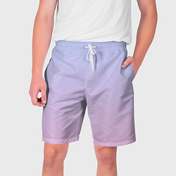 Шорты на шнурке мужские Градиент лавандовый, цвет: 3D-принт