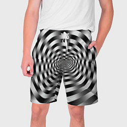 Мужские шорты Оптическая иллюзия спиральное заклинание