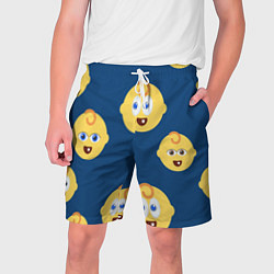Шорты на шнурке мужские Лёлик и болик, цвет: 3D-принт