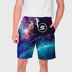 Шорты на шнурке мужские Skillet space rock, цвет: 3D-принт