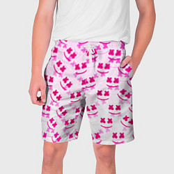 Шорты на шнурке мужские Marshmello pink colors, цвет: 3D-принт