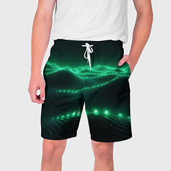 Мужские шорты Круглый зеленый мистический фон
