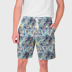 Мужские шорты Паттерн из волков