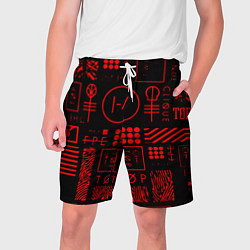 Мужские шорты Twenty one pilots pattern rock