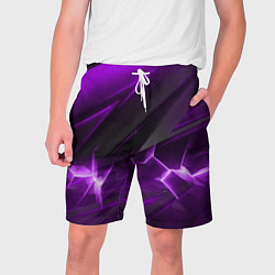 Мужские шорты Фиолетовая объемная абстракция