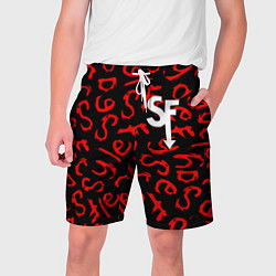 Шорты на шнурке мужские Sally Face roglike game, цвет: 3D-принт