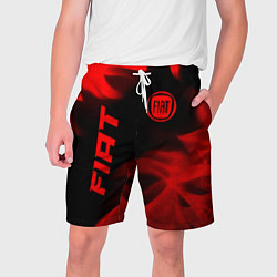 Шорты на шнурке мужские Fiat - red gradient вертикально, цвет: 3D-принт