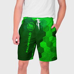 Шорты на шнурке мужские Palworld - green gradient по-вертикали, цвет: 3D-принт