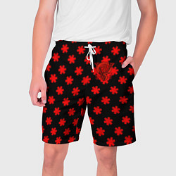 Шорты на шнурке мужские Bullet for my valentine pattern, цвет: 3D-принт