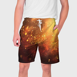 Шорты на шнурке мужские Золотая блестящая текстура, цвет: 3D-принт