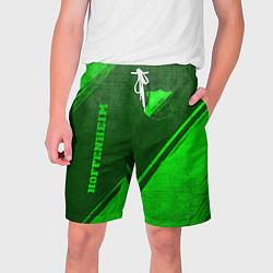Шорты на шнурке мужские Hoffenheim - green gradient вертикально, цвет: 3D-принт