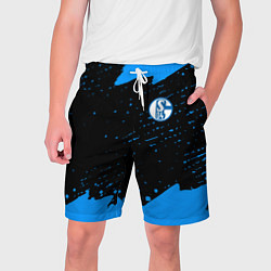Шорты на шнурке мужские Schalke 04 fc blue color, цвет: 3D-принт