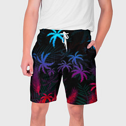 Шорты на шнурке мужские Тропики градиент, цвет: 3D-принт
