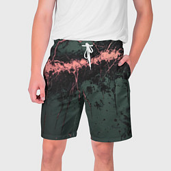 Шорты на шнурке мужские Гранж потертая текстура, цвет: 3D-принт
