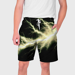 Шорты на шнурке мужские Lightning yellow, цвет: 3D-принт