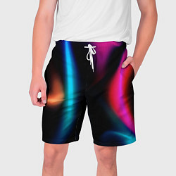 Шорты на шнурке мужские Multicoloured, цвет: 3D-принт