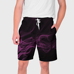 Шорты на шнурке мужские Color smoke pink, цвет: 3D-принт