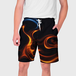 Шорты на шнурке мужские The color is fire orange, цвет: 3D-принт