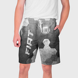 Шорты на шнурке мужские Fiat - grey gradient вертикально, цвет: 3D-принт