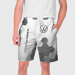 Шорты на шнурке мужские Volkswagen - white gradient вертикально, цвет: 3D-принт
