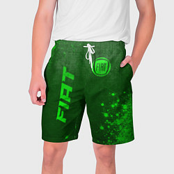 Шорты на шнурке мужские Fiat - green gradient вертикально, цвет: 3D-принт