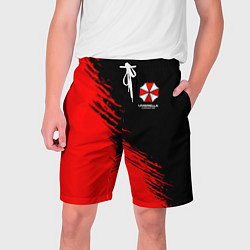 Мужские шорты Umbrella Corp - red and black