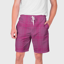 Шорты на шнурке мужские Checkered pink, цвет: 3D-принт