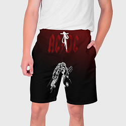 Шорты на шнурке мужские AcDc - gradient, цвет: 3D-принт