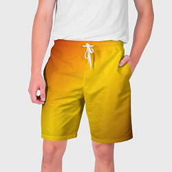 Шорты на шнурке мужские Color yellow red gradient, цвет: 3D-принт