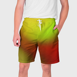 Шорты на шнурке мужские Color multicolored gradient, цвет: 3D-принт