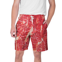Шорты на шнурке мужские Мясо, цвет: 3D-принт