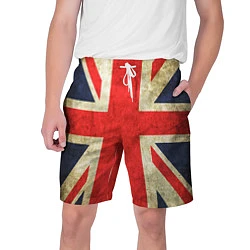 Шорты на шнурке мужские Великобритания, цвет: 3D-принт