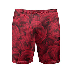 Мужские спортивные шорты Красные розы